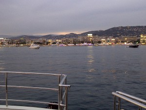 Cannes from a boat